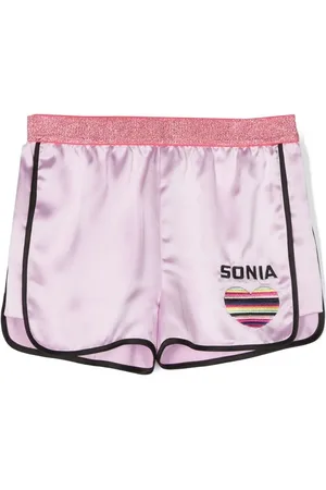 Sonia Rykiel Enfant Logo-embroidered track shorts