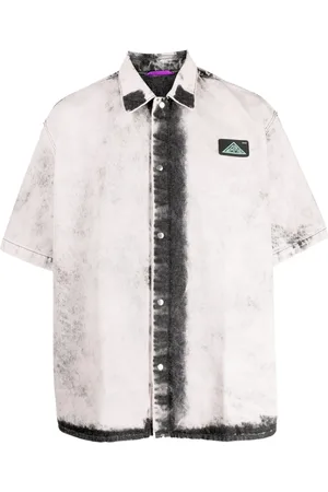 OAMC Bleach-effect short-sleeve shirt