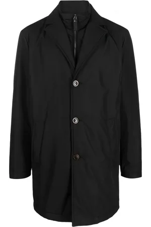 CANALI Single-breasted layered coat