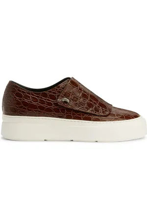 Giuseppe Zanotti Mike crocodile-embossed monk shoes