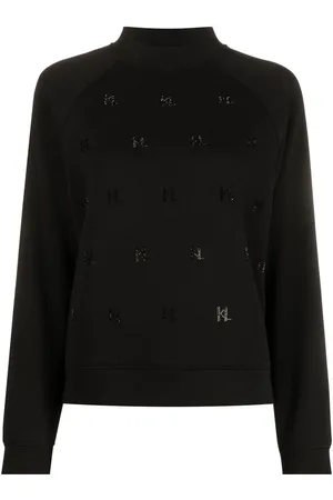 Karl Lagerfeld Monogram rhinestone sweatshirt