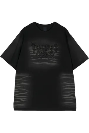 JUUN.J Embroidered-motif cotton t-shirt