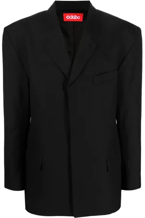 032c Shoulder-pads single-breasted blazer