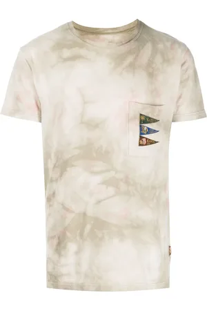 KAPITAL 4 Flags Smoky Ashburry dyed T-shirt