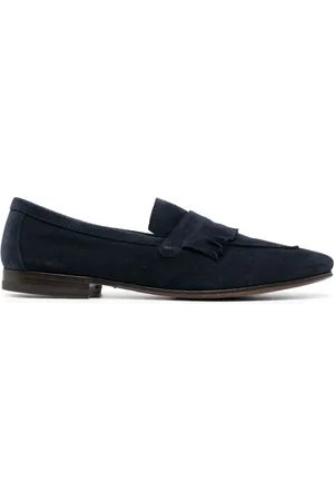 HENDERSON BARACCO Fringe-detail suede loafers