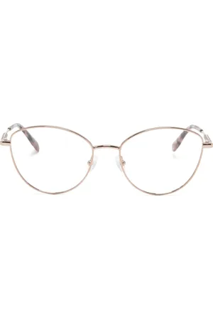 Lacoste Tortoiseshell-effect round-frame glasses