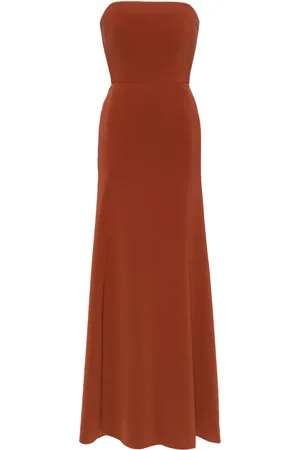 Jenny Packham Joelyn strapless crepe gown