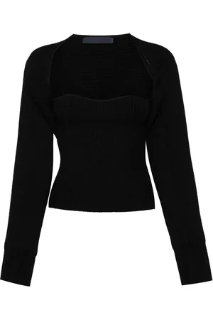 JUUN.J Golji tube top bolero