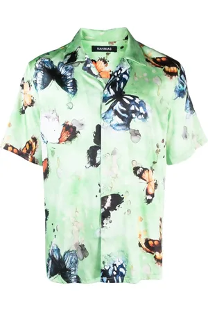 Nahmias Butterfly print short-sleeve shirt