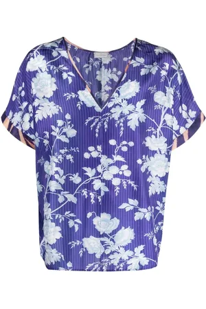 PIERRE-LOUIS MASCIA Briancon floral-print silk top
