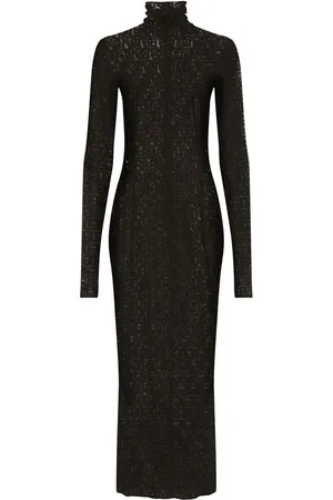 Dolce & Gabbana DG-logo tulle midi dress