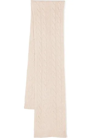 N.PEAL Cable-knit cashmere scarf