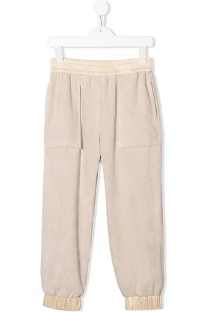 Moncler Corduroy logo-patch trousers