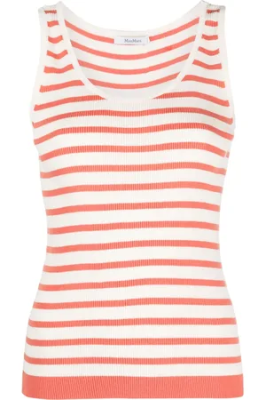 Max Mara Striped knitted tank top