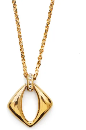 Saint Laurent 2000s rhinestone pendant necklace