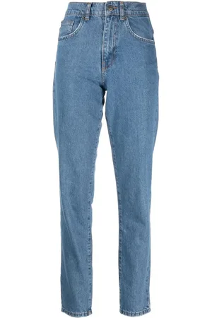 Twin-Set Logo-embroidered tapered jeans