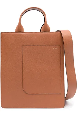 VALEXTRA Mini Boxy leather tote bag