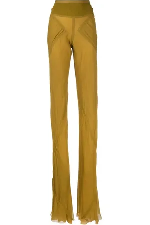 Rick Owens Sheer-panelled design trousers