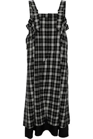 NOIR KEI NINOMIYA Plaid check pattern day dress
