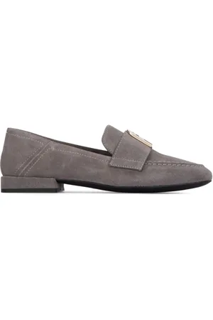 Furla Plaque suede loafers