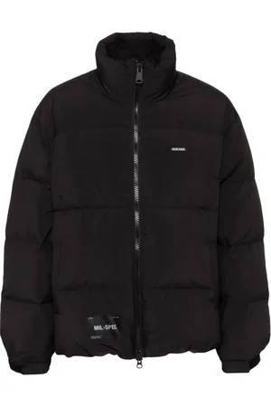 Izzue Logo zip-up padded jacket