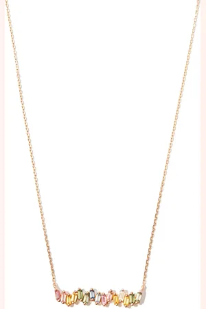 Suzanne Kalan 18kt rose sapphire and diamond necklace