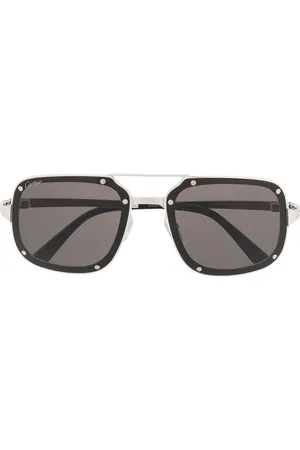 Cartier Santos de Cartier square-frame sunglasses