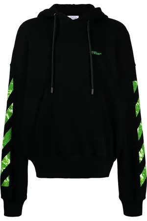 OFF-WHITE Arrow-motif cotton hoodie