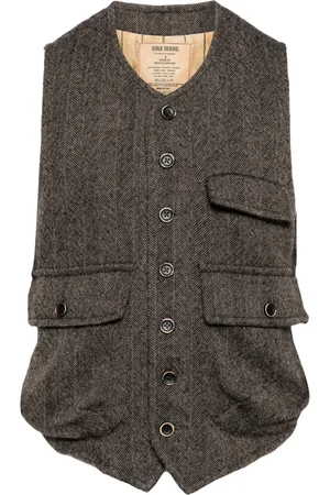 UMA WANG V-neck wool waistcoat