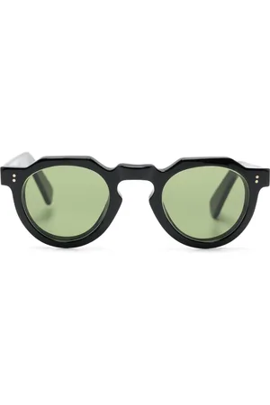 LESCA Crown round-frame sunglasses