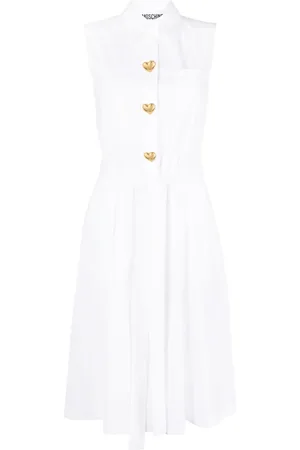 Moschino Sleeveless cotton shirtdress