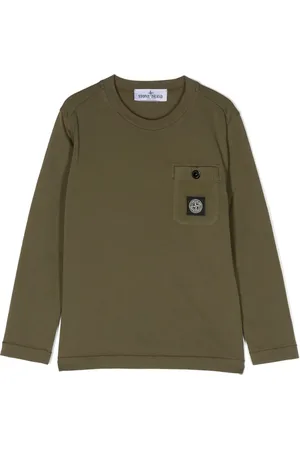 Stone Island Compass-patch cotton T-shirt