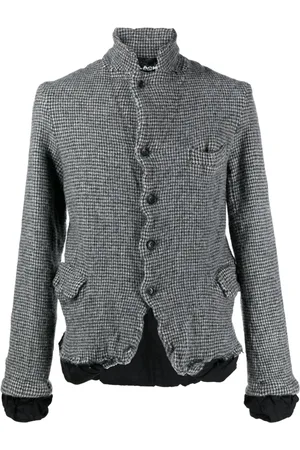 Comme des Garçons Check-print wool blazer