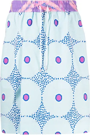 Fumito Ganryu Graphic-print drawstring shorts