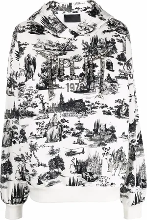 Philipp Plein Crystal-embellished cotton hoodie