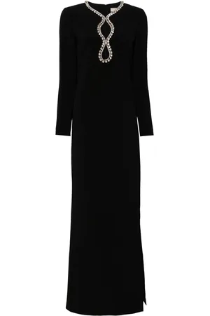 Elie saab Crystal-embellished maxi dress