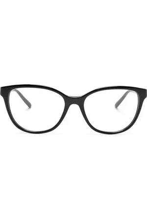 Emporio Armani Logo-plaque oversize-frame glasses