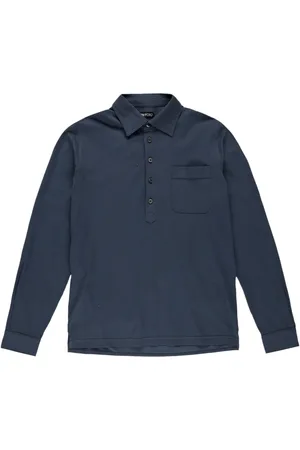 Tom Ford Long-sleeve piqué polo shirt