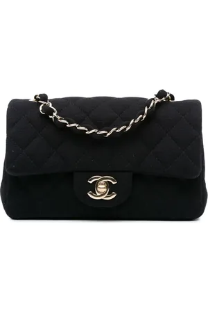 CHANEL 2016-2017 Mini Rectangular Classic Jersey Single Flap crossbody bag