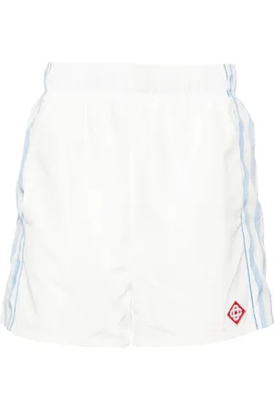 Casablanca Striped mid-rise track shorts