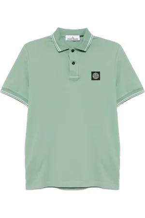Stone Island Logo-patch polo shirt