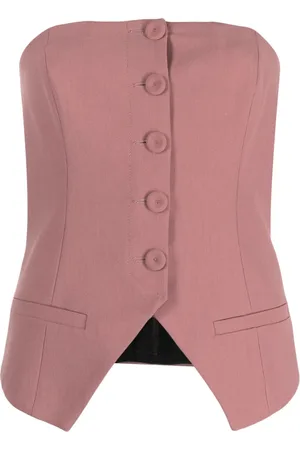 ERIKA CAVALLINI Slim-cut bandeau-style waistcoat