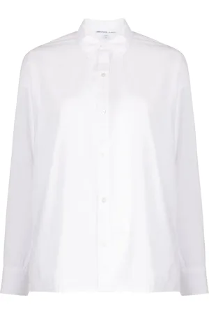 James Perse Spread-collar poplin shirt