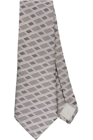 Giorgio Armani Pattern-jacquard silk tie