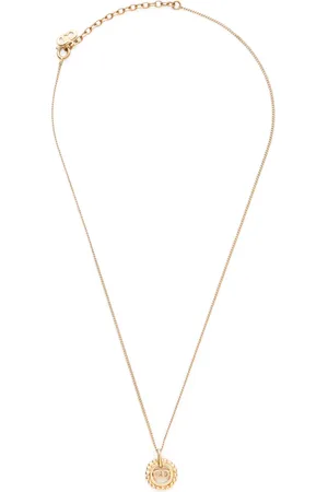 Dior 2000s CD-pendant necklace