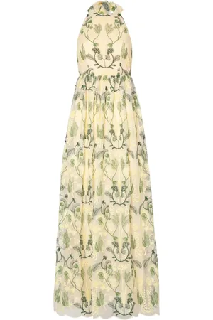 Agua by Agua Bendita Acanella Habitat halter maxi dress