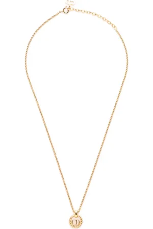 Dior 2000s CD-pendant necklace