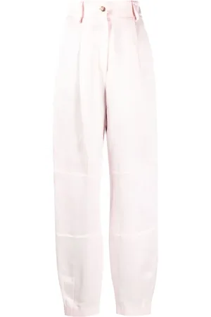 The Mannei Volterra high-waisted satin trousers