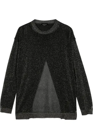 Roberto Collina Slit-detail metallic jumper