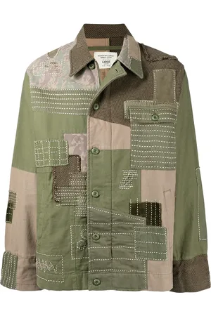 Maharishi Patchwork-detail shirt jacket